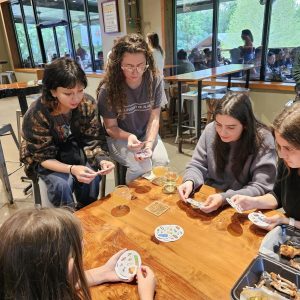 Dinglasan lab team members at a local brewery